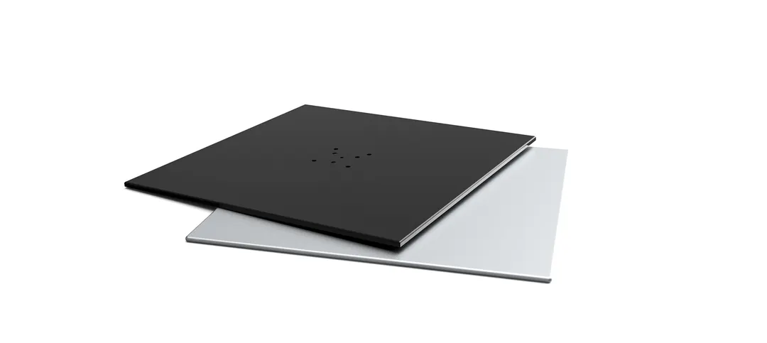 Plantation Prestige 223COVER36SQ-01STD Aluminum Top Cover, 36" Square Umbrella Plate, Fits 200lb Steel, Build