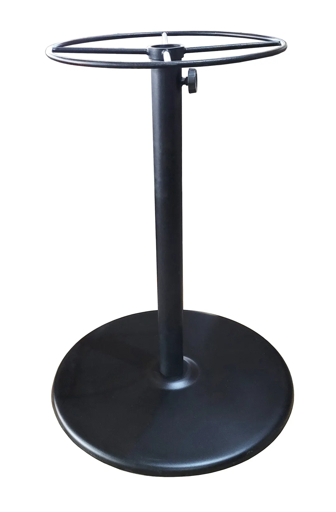 Plantation Prestige 2324700-01 Spun Bar Table Base, Bar Height, 30" Diameter Spread, Round 16‑Gauge Steel, Powder‑Coated Finish, Fits 36"+ Table Tops