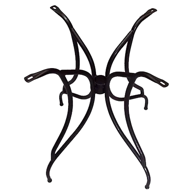 Plantation Prestige 2342700-01 Café Table Base, 28" Spread, Butterfly Legs, 16‑Gauge Steel, Powder‑Coated