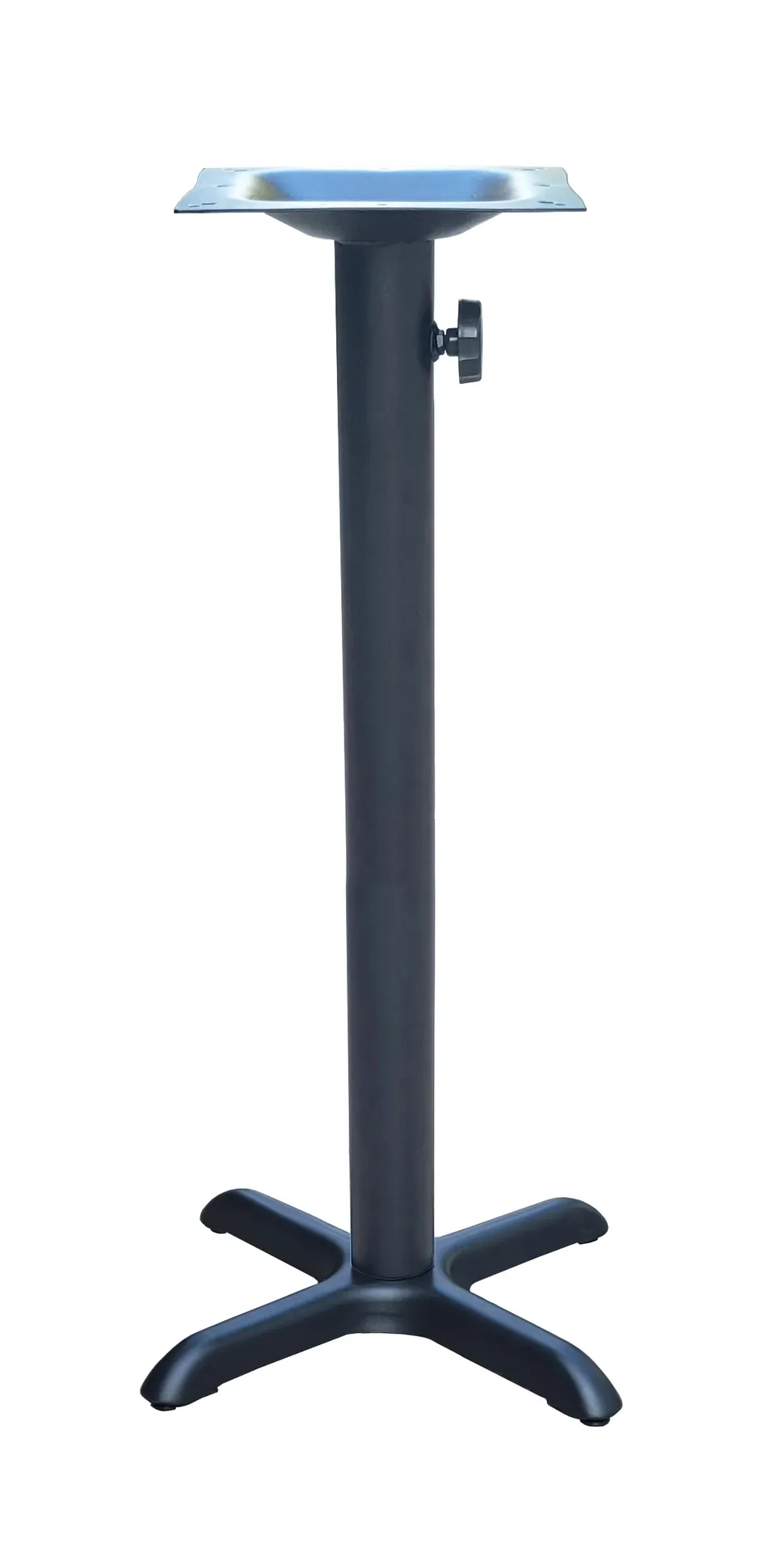 Plantation Prestige 2395710-0250 - Bar Height 37.5" Base, 3" Black Steel Column, Fits X‑Base or 22" Round Base