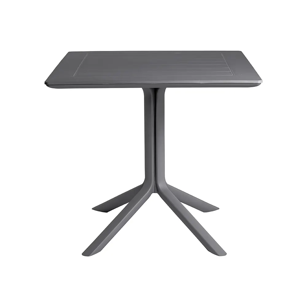 Plantation Prestige 2763131-04 Laguna Outdoor Square Dining Table, 31.5" x 31.5" x 29" All-Resin Build, Ready-to-Assemble, Resin Base