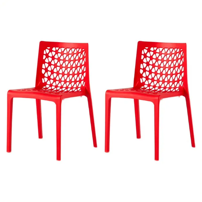 Plantation Prestige 2770700-02 Rosemary Side Chair, Stackable Outdoor Resin, 18in Seat Height