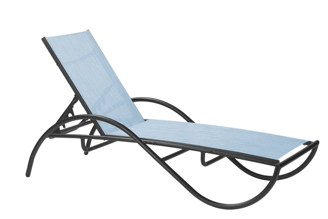 Plantation Prestige 4010900-04 Venice Chaise Lounge, Seating, 1.25" Round Tube Aluminum Frame, Sling