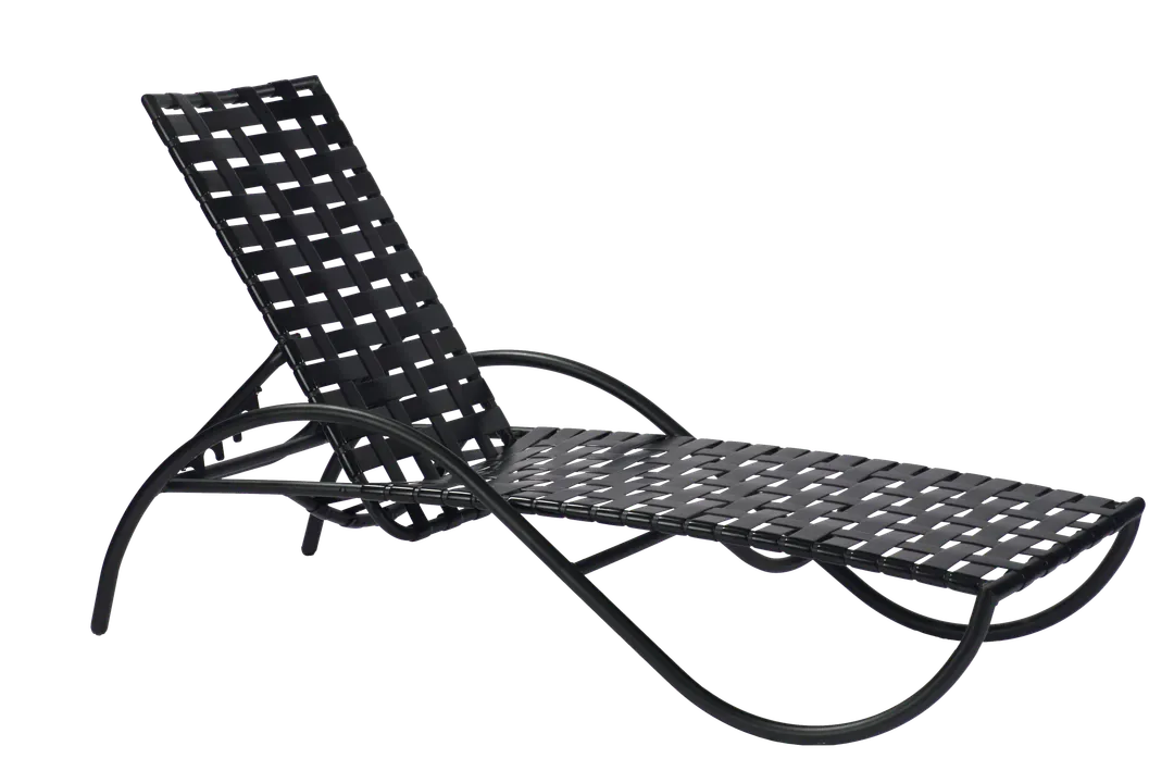 Plantation Prestige 4010920-04 Venice Chaise Lounge, 1.25" Tube, Virgin Vinyl, Aluminum Frame, Powder-Coated