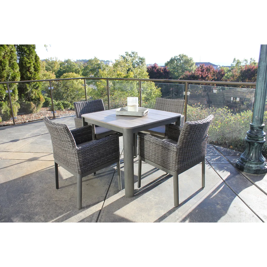 Plantation Prestige 8561100-0240432 Santa Cruz Dining Chair, 23" W x 25" D x 33" H, Wicker, Sunbrella® Cushions