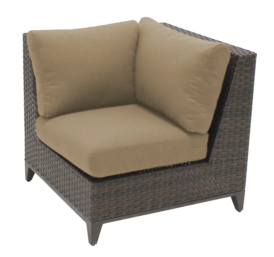 Plantation Prestige 8790100-015422 Sofa, deep seating, Sunbrella cushions, wicker aluminum frame