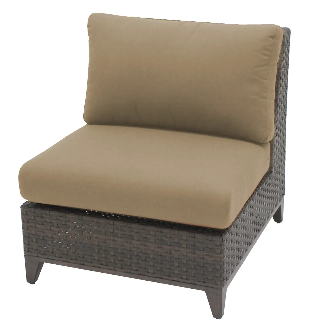 Plantation Prestige 8790200-025422 - Outdoor Sofa, Deep Seating, Sunbrella Cushions, Wicker, Frame, 78in L