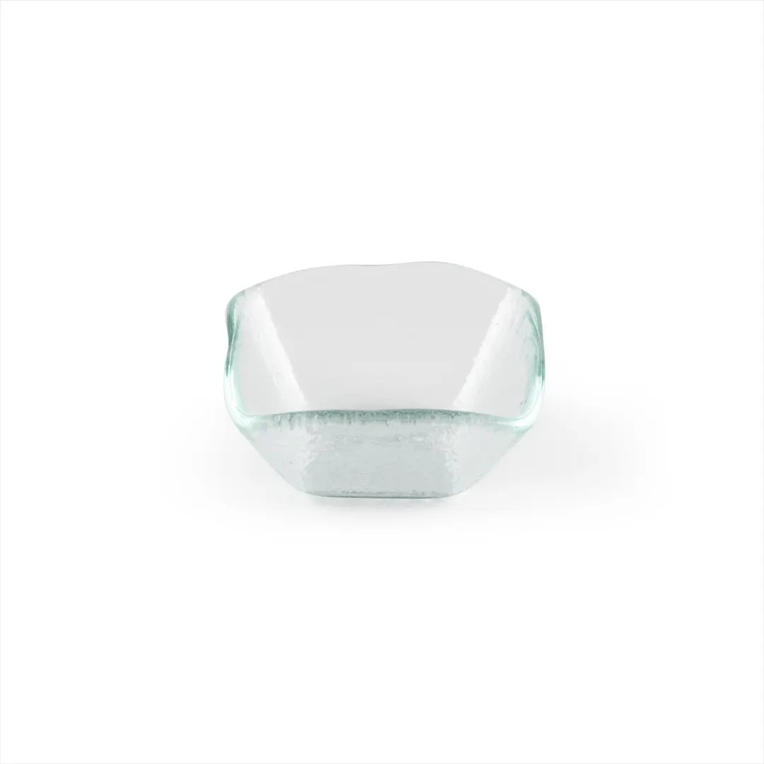 Turgla 02-047-06CLR Glass Ramekin, Square 2.25" x 1.5" Clear Glass, 2 oz Capacity