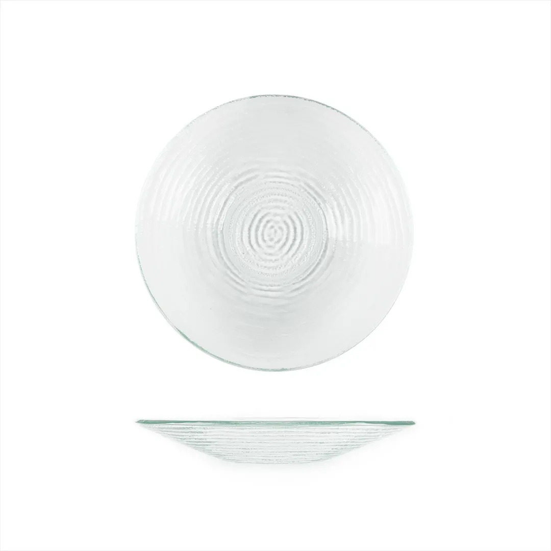 Turgla 04-316-30CLR Fusion Dinnerware Bowl, 11.75" Dia x 1.5" H, 32 oz Clear Glass Round Bowl