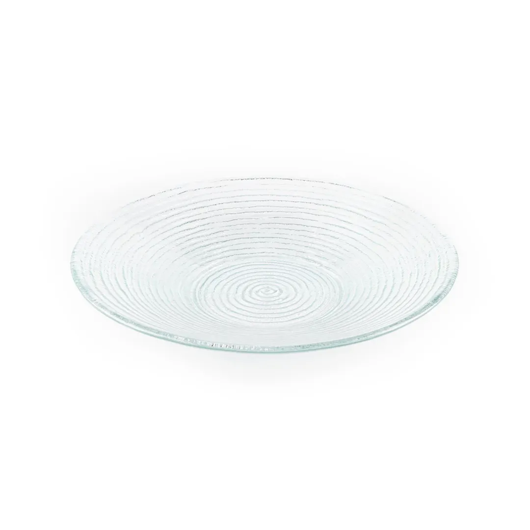 Turgla 04-316-35CLR Fusion Dinnerware Bowl, 13.75" Dia x 2" H, 58 oz Clear Glass Round Serving Bowl