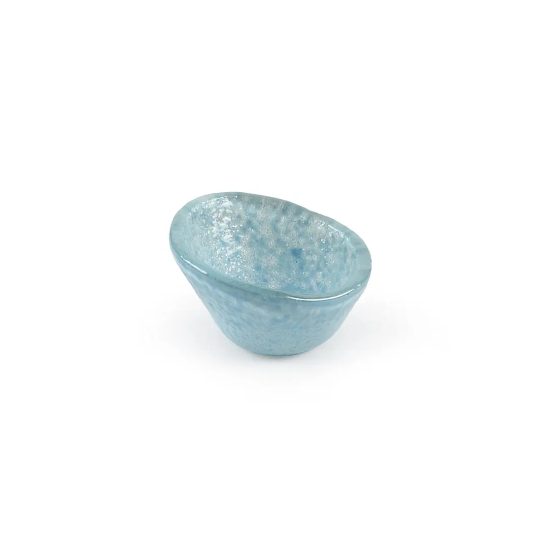 Turgla 10-029-06BBL Glass Ramekin, 2.75" Dia x 1.5" H, 2 oz Blue Glass, Smallware Accessory