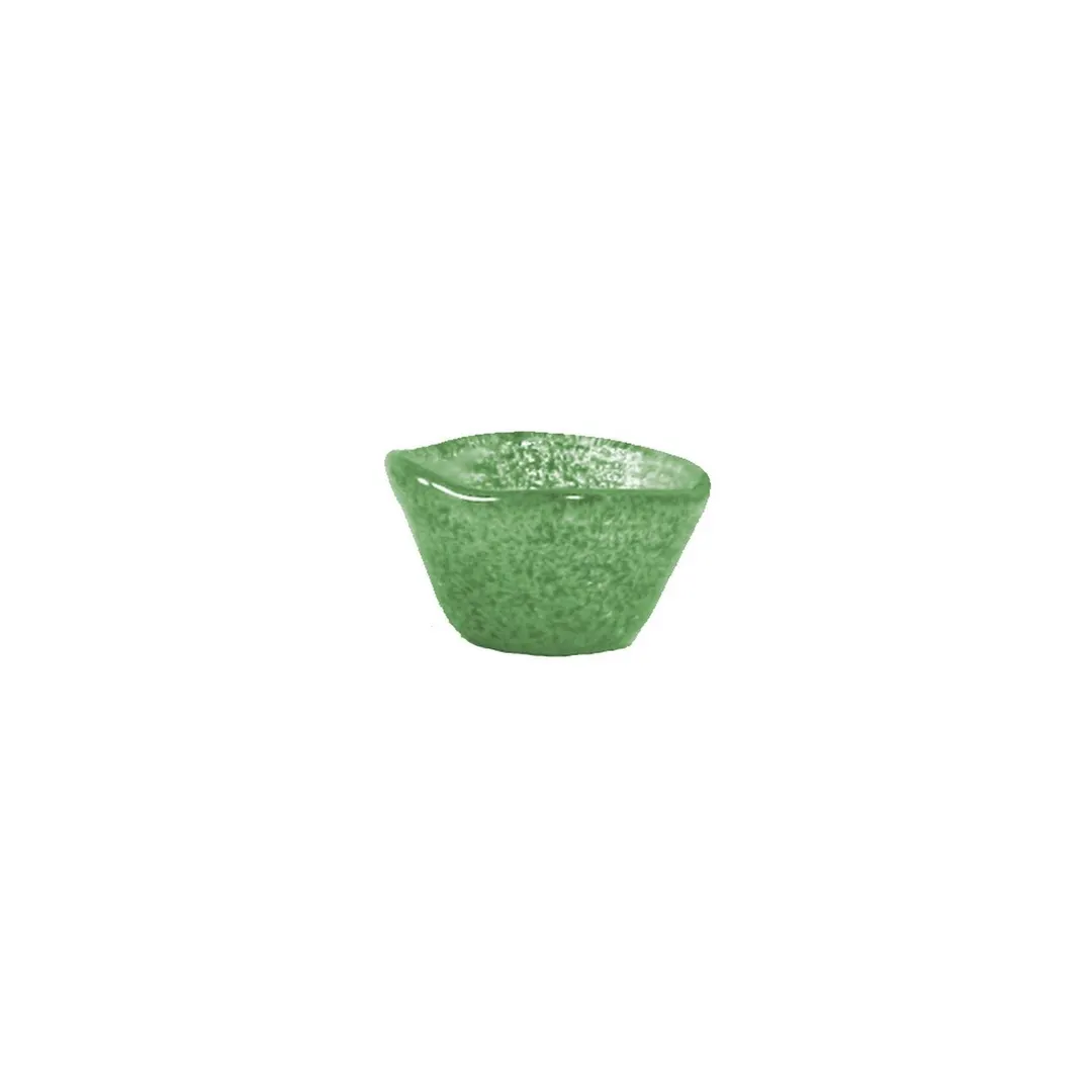 Turgla 10-029-06GRN Glass Ramekin, 2.75" Diameter x 1.5" Height, 4 oz Capacity, Green Glass