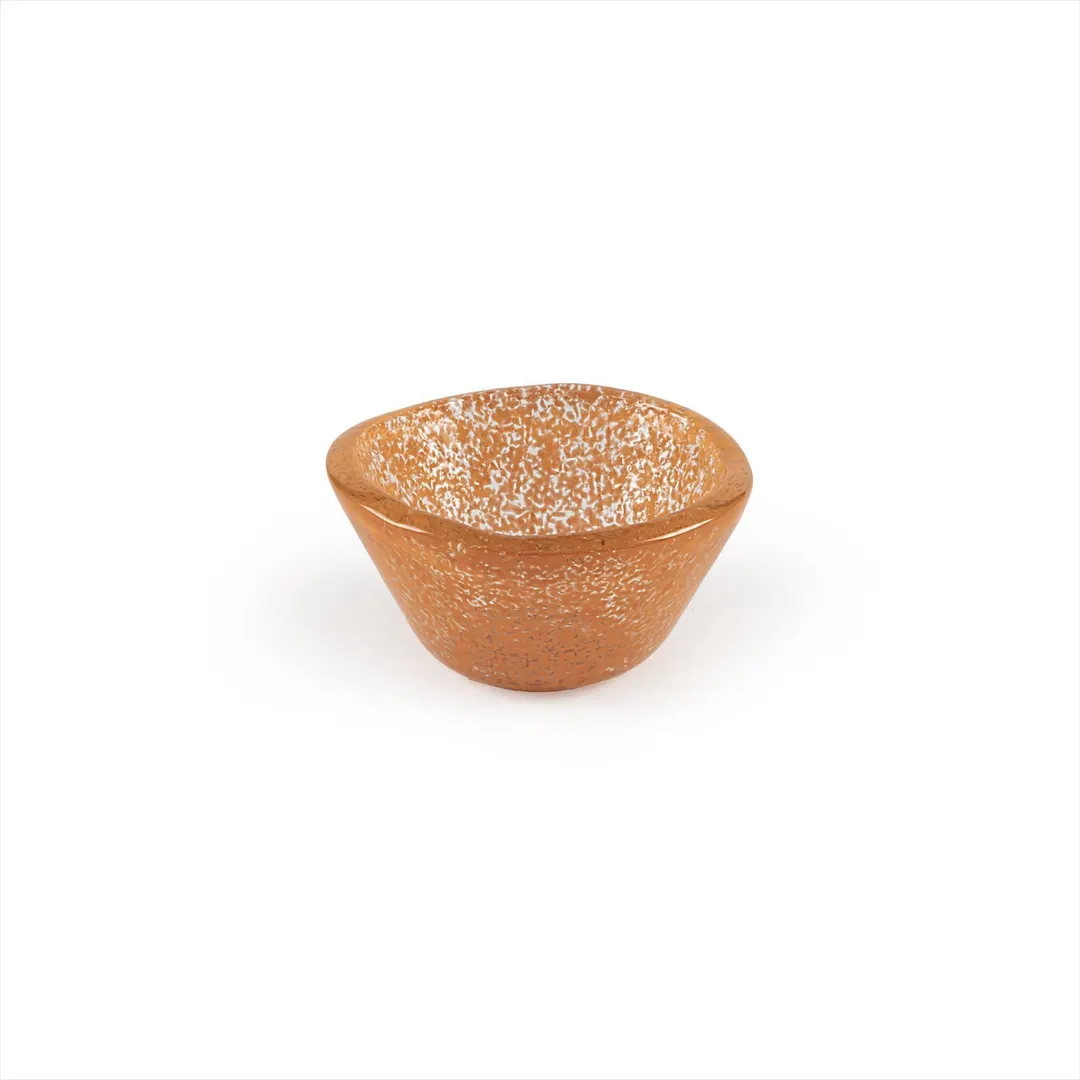 Turgla 10-029-06ORG Glass Ramekin, 2.75" Diameter x 1.5" Height, 4 oz Capacity, Orange Glass