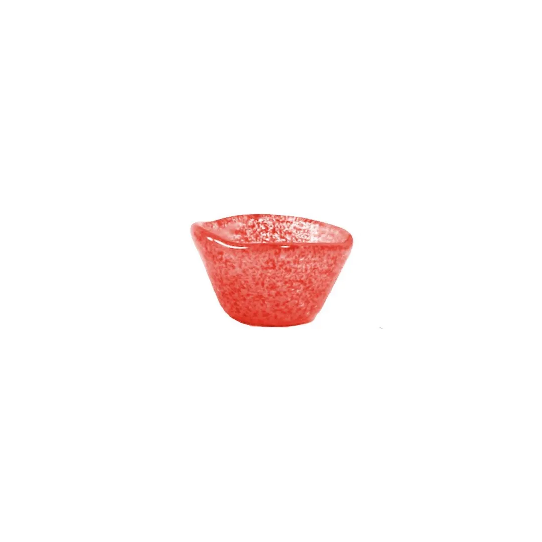 Turgla 10-029-06RED Glass Ramekin, 2.75" Diameter x 1.5" Height, 2 oz Red Glass Sauce Cup - Individual