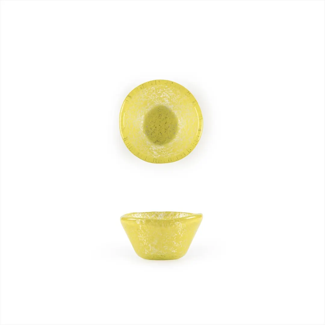 Turgla 10-029-06YLW Glass Ramekin, 2.75" Diameter x 1.5" Height, 4 oz Capacity, Yellow Glass