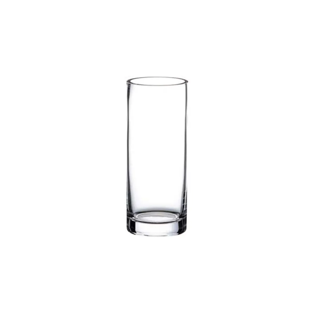 Turgla 13756 - Clear Glass Bud Vase, 4" Dia x 10" H, Round Straight Style, Tabletop Accent