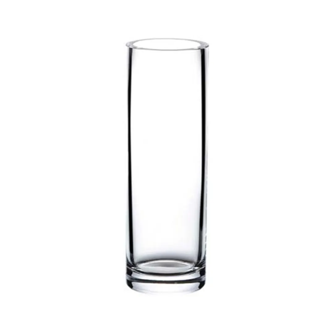 Turgla 18918 - Clear Glass Bud Vase, 5" Dia x 15" H, Round Style, Tabletop Accent
