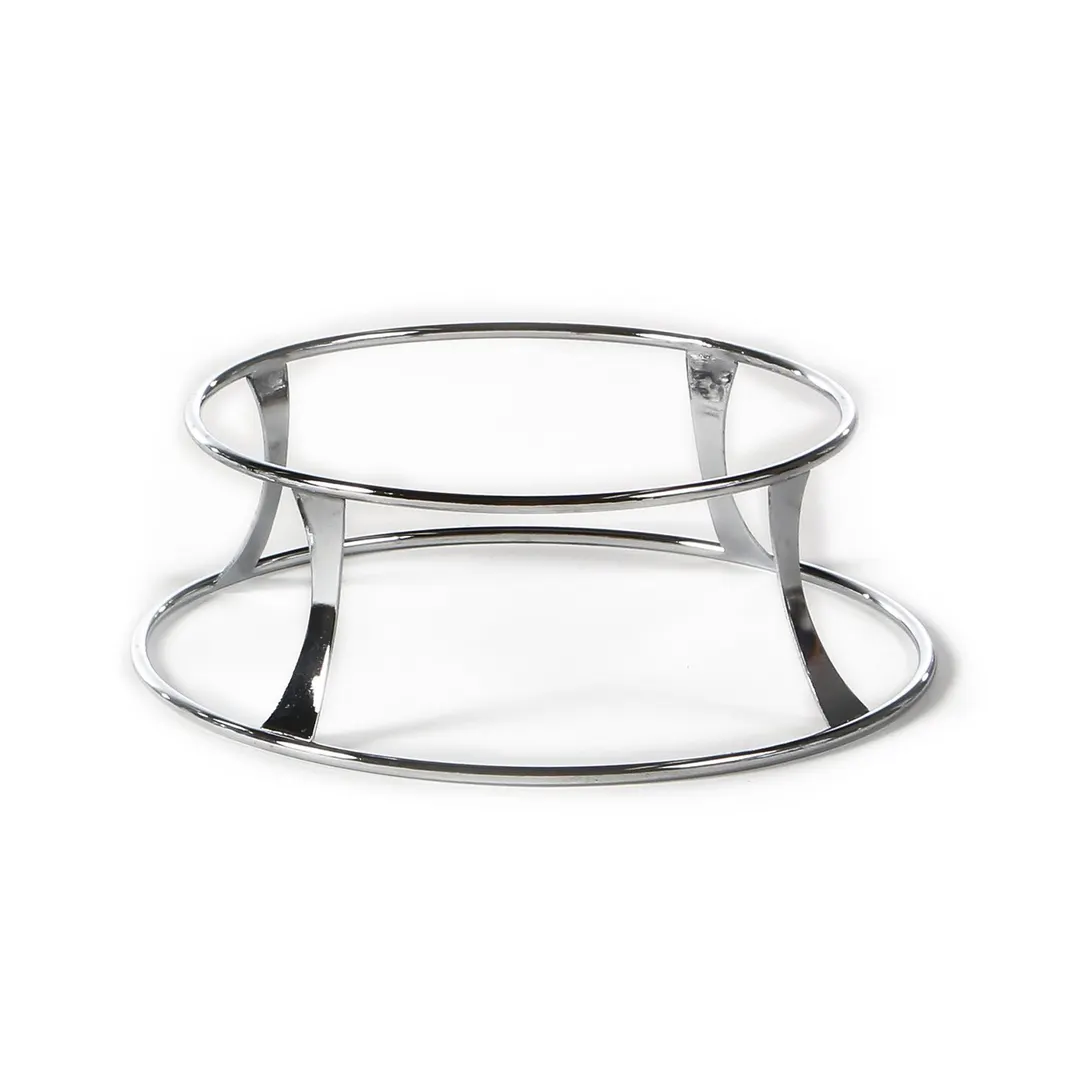 Turgla BM4110 Display Riser, Round 12" Dia x 4.25" H, Silver Stainless Steel, 4" Height
