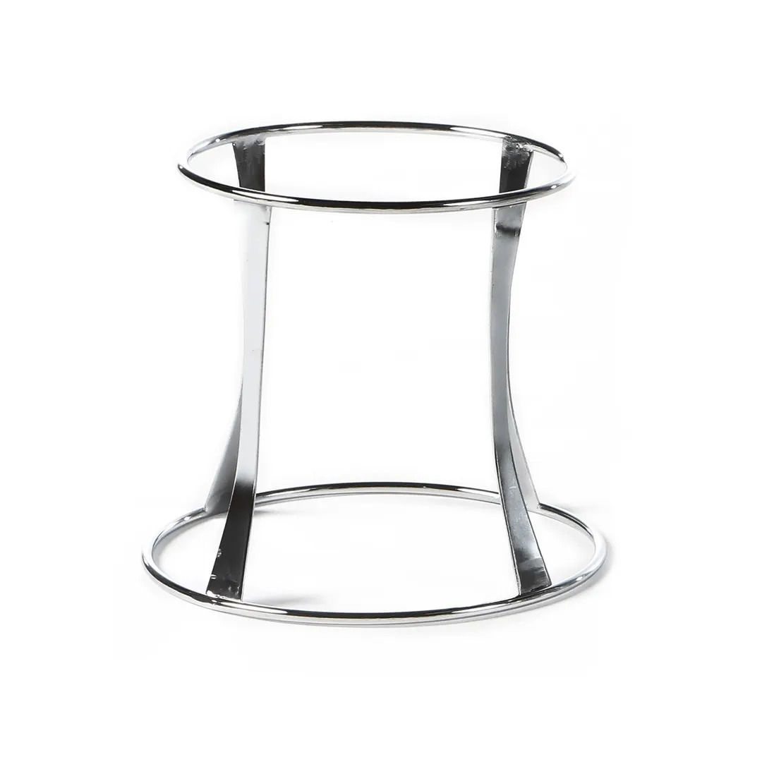 Turgla BM4111 Metal Display Riser, Round 10" Diameter x 8.75" Height, Silver Stainless Steel Finish
