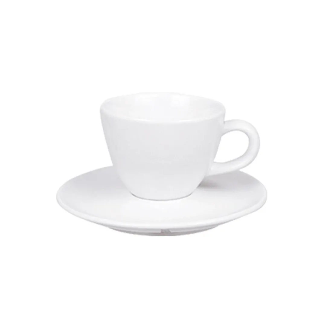 Turgla BST230CF00 Delta-Coupe Cup, 3.5" Dia x 2.75" H, 8 oz Round White Porcelain, Non-Stackable