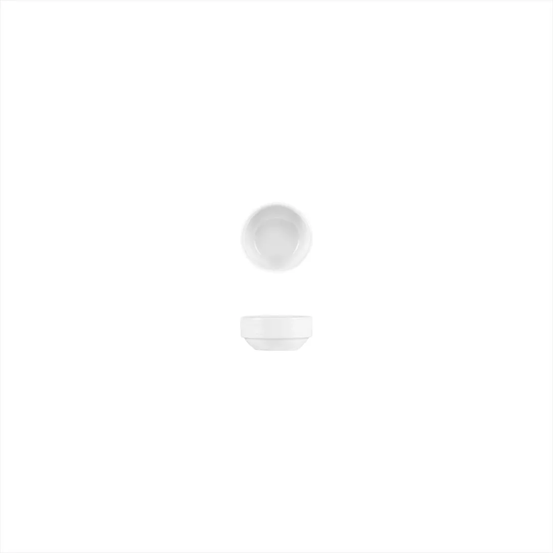 Turgla EO06JK00 - Delta‑Coupe China Ramekin, 2.25" Dia x 1" H, 1 oz Capacity, White Porcelain