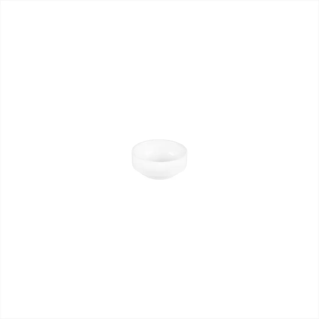 Turgla EO08JK00 - China Ramekin Sauce Cup, 3" Dia x 1.25" H, 3 oz, Round White Porcelain