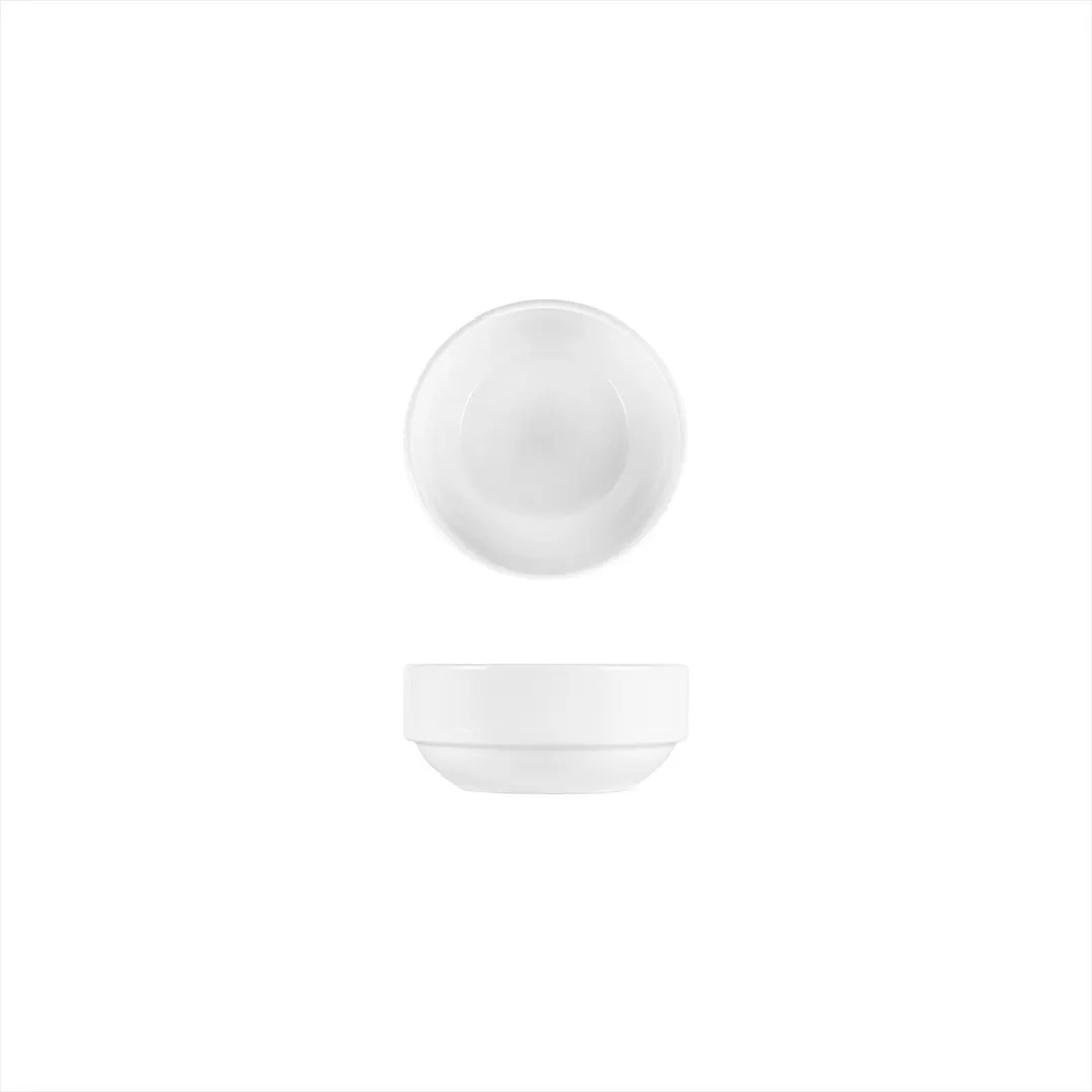 Turgla EO12JK00 - Round White Porcelain Bowl, 4.75" Dia x 2" High, 13 oz Capacity, General Use