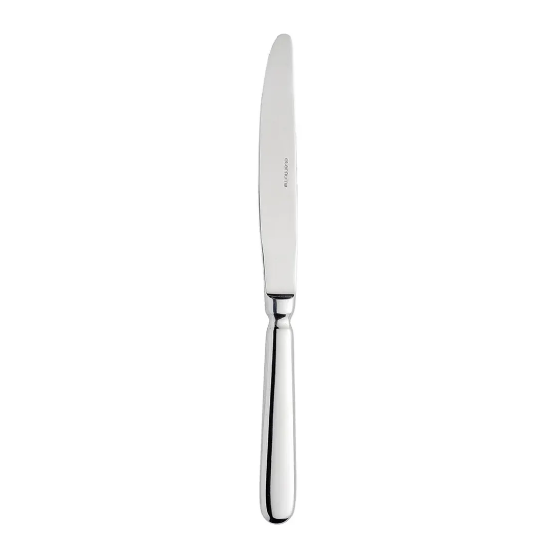 Turgla ETE1610-5 Baguette Dinner Knife, 9.25" Silver Mono, 18/10 Stainless Steel Solid Handle