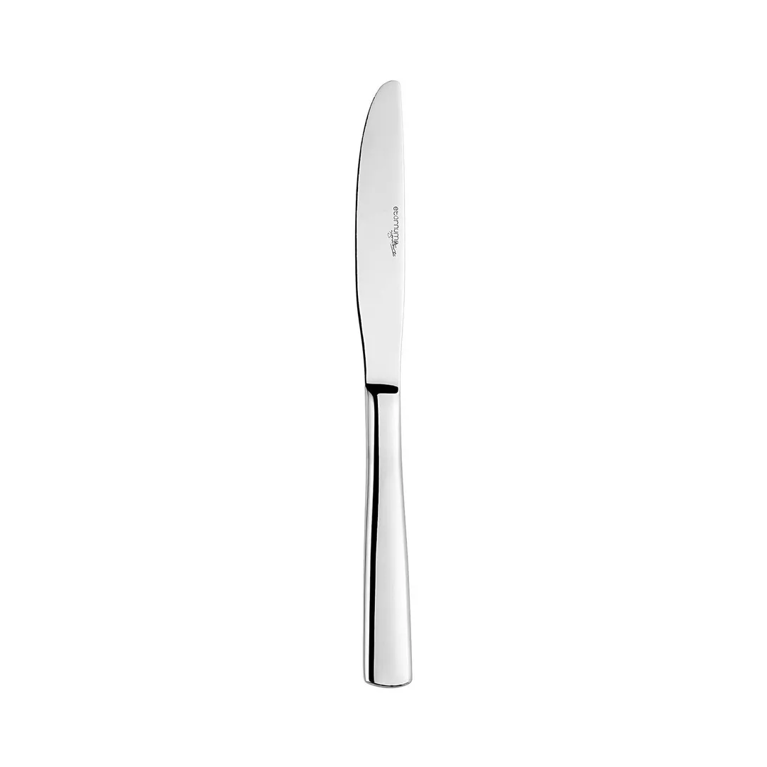Turgla ETE3010-5 - Dinner Knife, 9.25" Silver Flatware, 18/10 Stainless Steel Handle, 9" Length