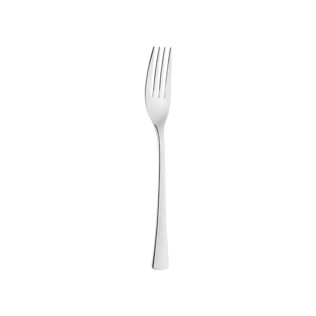 Turgla ETE964-1 Dinner Fork, 8.25" Silver Flatware Curve, 18/10 Stainless Steel, 8" Length
