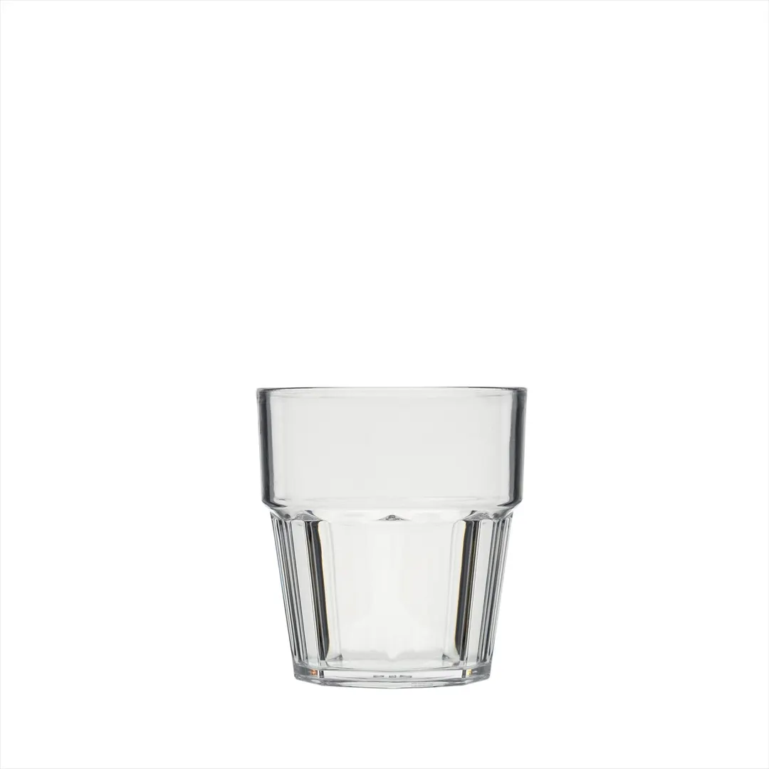 Turgla R-CSBTMB250CLR 18 Oz Clear Polycarbonate Tumbler, 3.25" Diameter x 3.5" Height, Smooth Finish