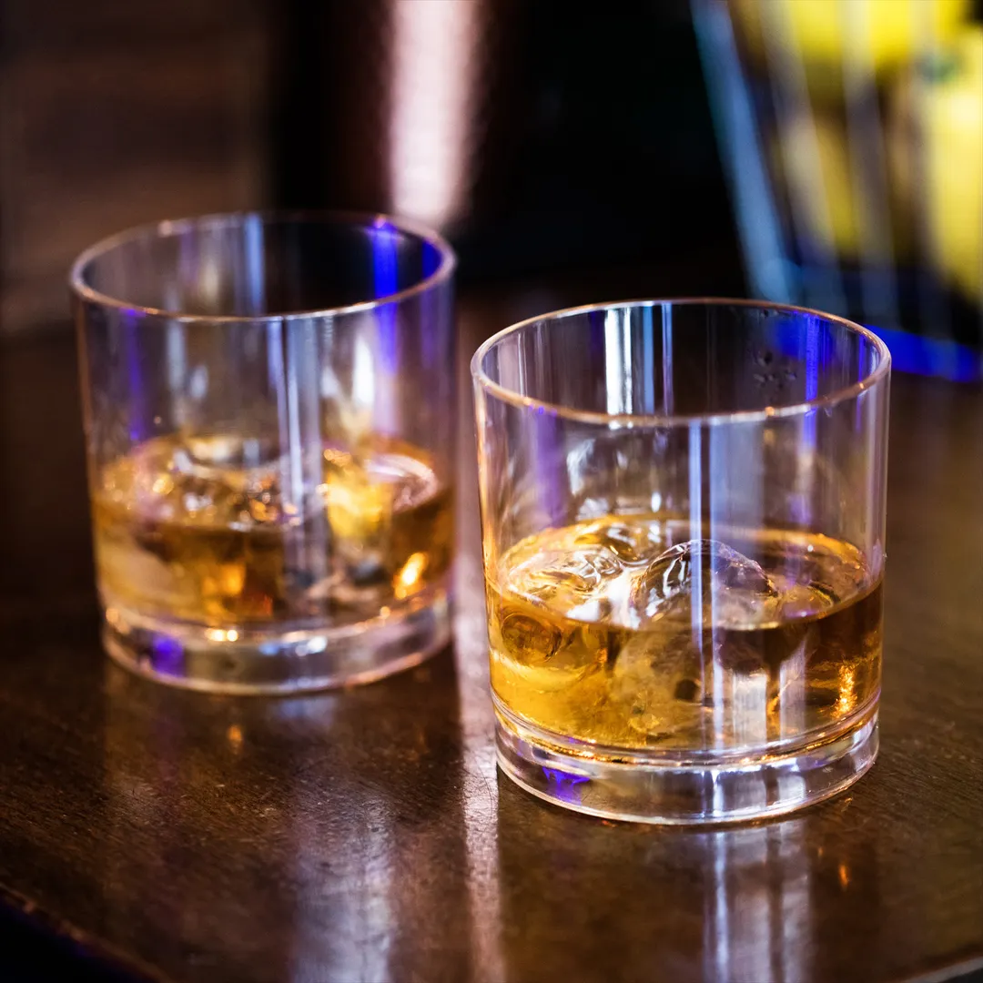 Turgla R-PRMTMB250CLR Whisky Glass, 8 oz, 3" Dia x 3" H, Clear Polycarbonate, Round Shape