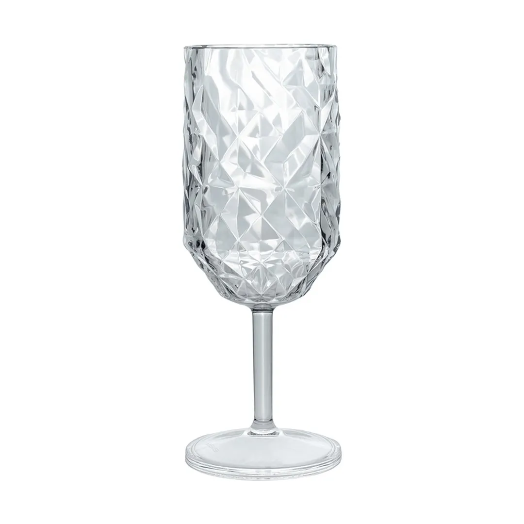 Turgla R-PRSGBL250CLR Goblet Glass, 2.5" Diameter x 7" Height, 8 Oz Clear Polycarbonate Drinkware