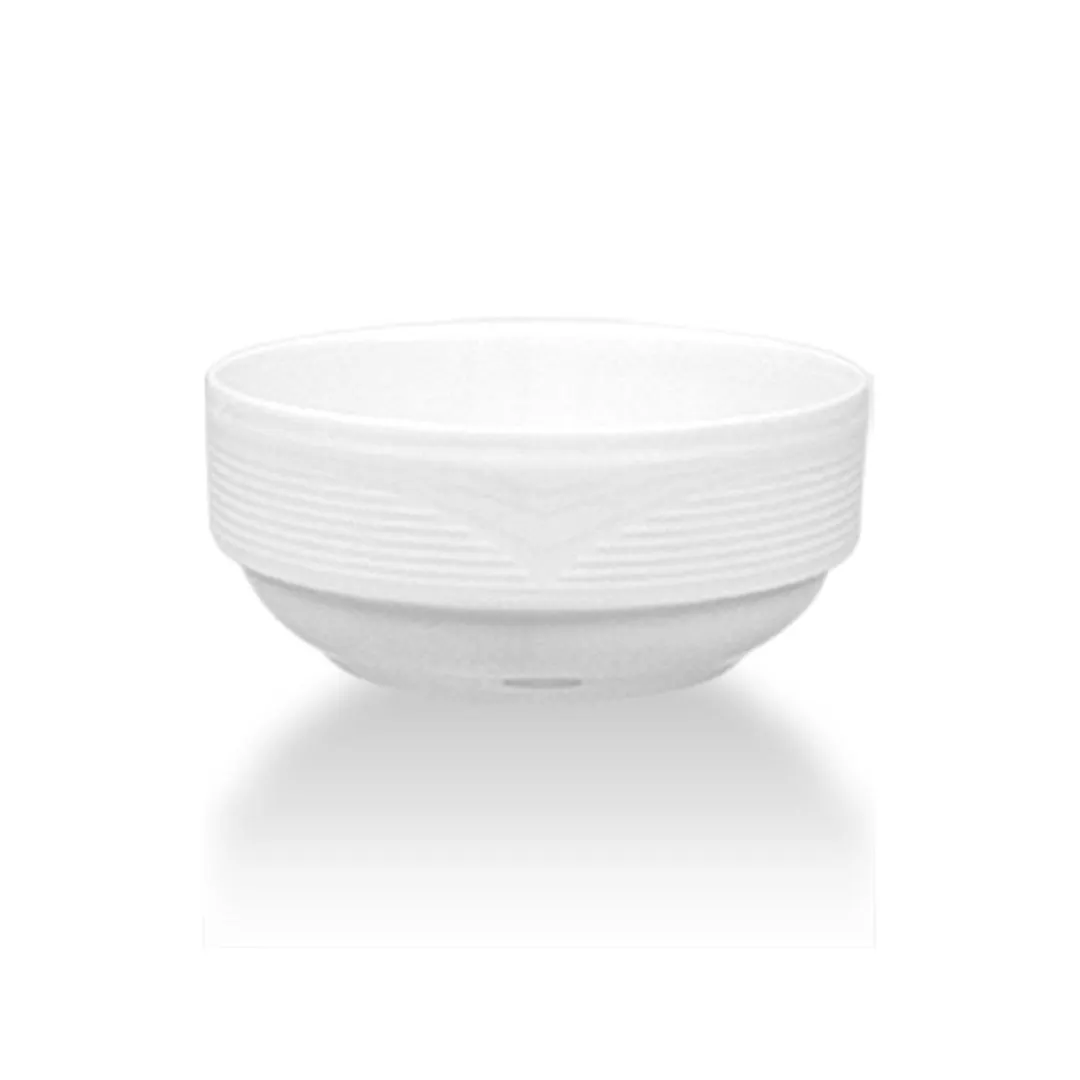 Turgla STR10JK00 - Round White Porcelain Bowl, 4" Diameter x 1.75" Height, 8 oz Capacity