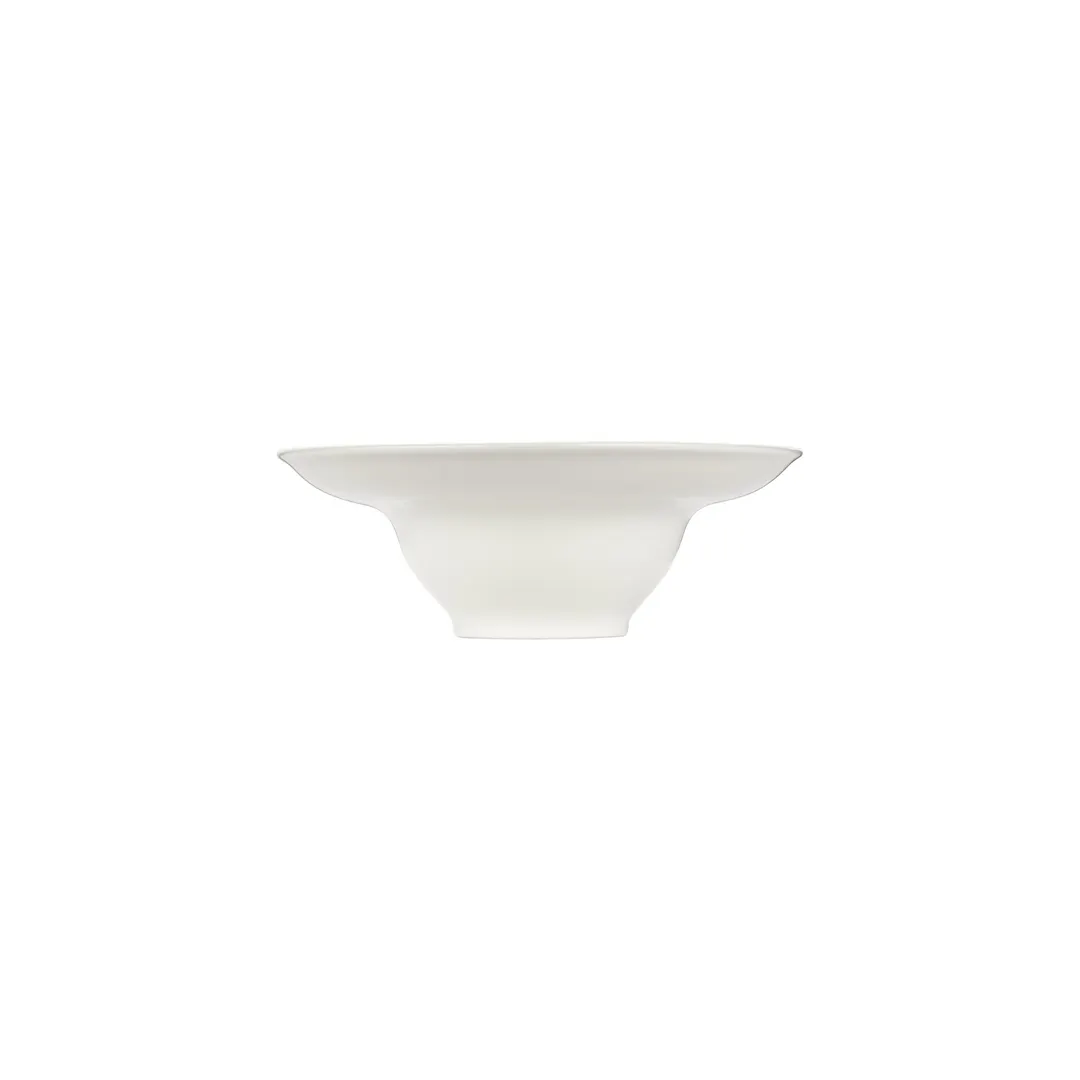 Turgla T-AT26CK-6 Gourmet Deep Round Plate, 10.25" Diameter, 22 oz Capacity, Warm White Porcelain