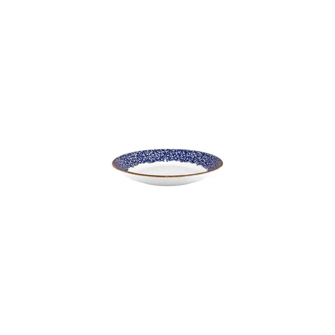 Turgla T-ECZT11CK-24 Edera Cobalt Deep Plate, 4.25" Round Porcelain Plate, Blue, 3 oz, Deep Rim