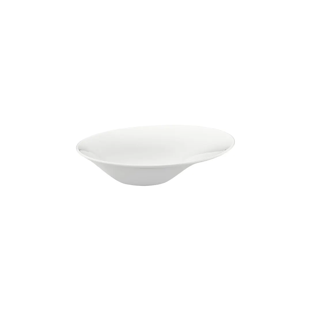 Turgla T-GBR27CK-6 Deep Rectangular Plate, 10.75" x 10.75" Warm White Porcelain, 17 oz Deep Rim