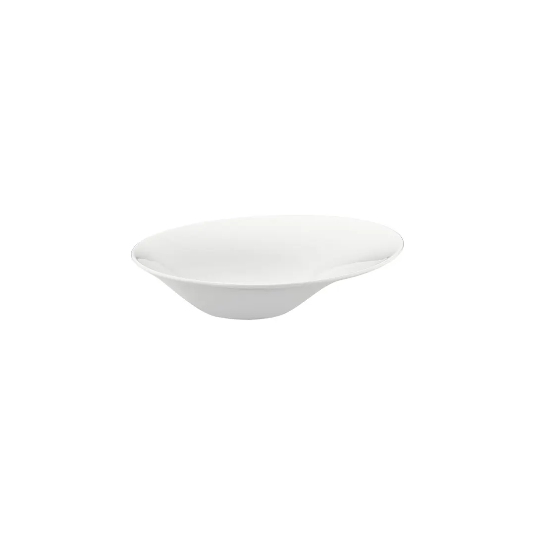 Turgla T-GBR27CK-6 Deep Rectangular Plate, 10.75" x 10.75" Warm White Porcelain, 17 oz Deep Rim