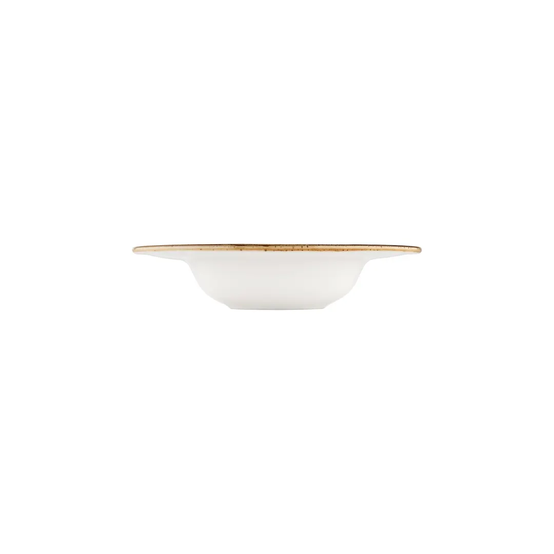 Turgla T-GREGT28CK-6 Grace Deep Plate, 11" Round Brown Porcelain, 16 oz Capacity, Deep Rim