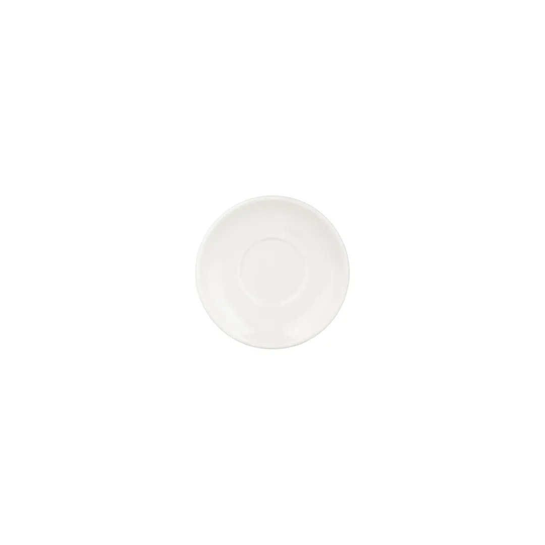 Turgla T-GT01KT-24 Banquet Saucer, 4.75" Diameter Round Warm White Porcelain Dinnerware