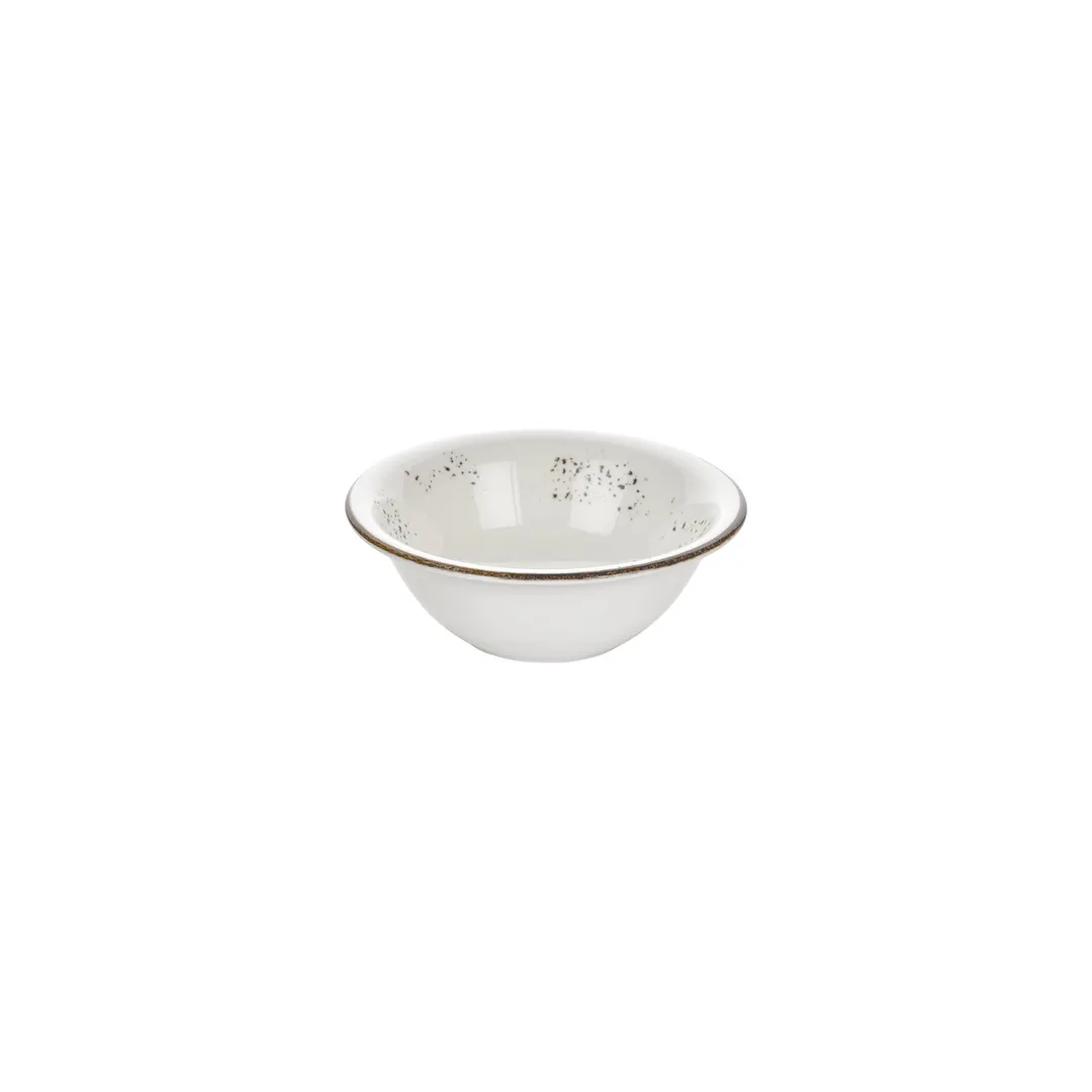 Turgla T-HAELZT20KS-6 - Round Porcelain Bowl, 7.75" Diameter, 30 Oz, Brown, General Use, 8"