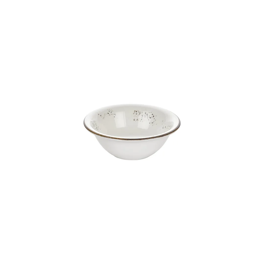 Turgla T-HAELZT20KS-6 - Round Porcelain Bowl, 7.75" Diameter, 30 Oz, Brown, General Use, 8"