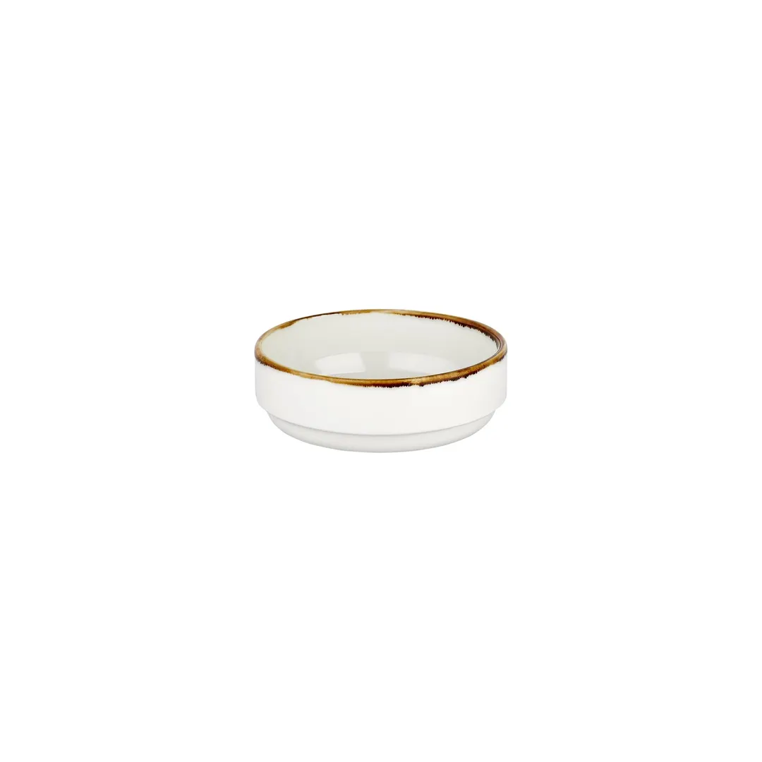 Turgla T-HAGLGT14JO-12 Gleam Round China Bowl, 5.5" Dia, 15 Oz, Brown Porcelain, General Use