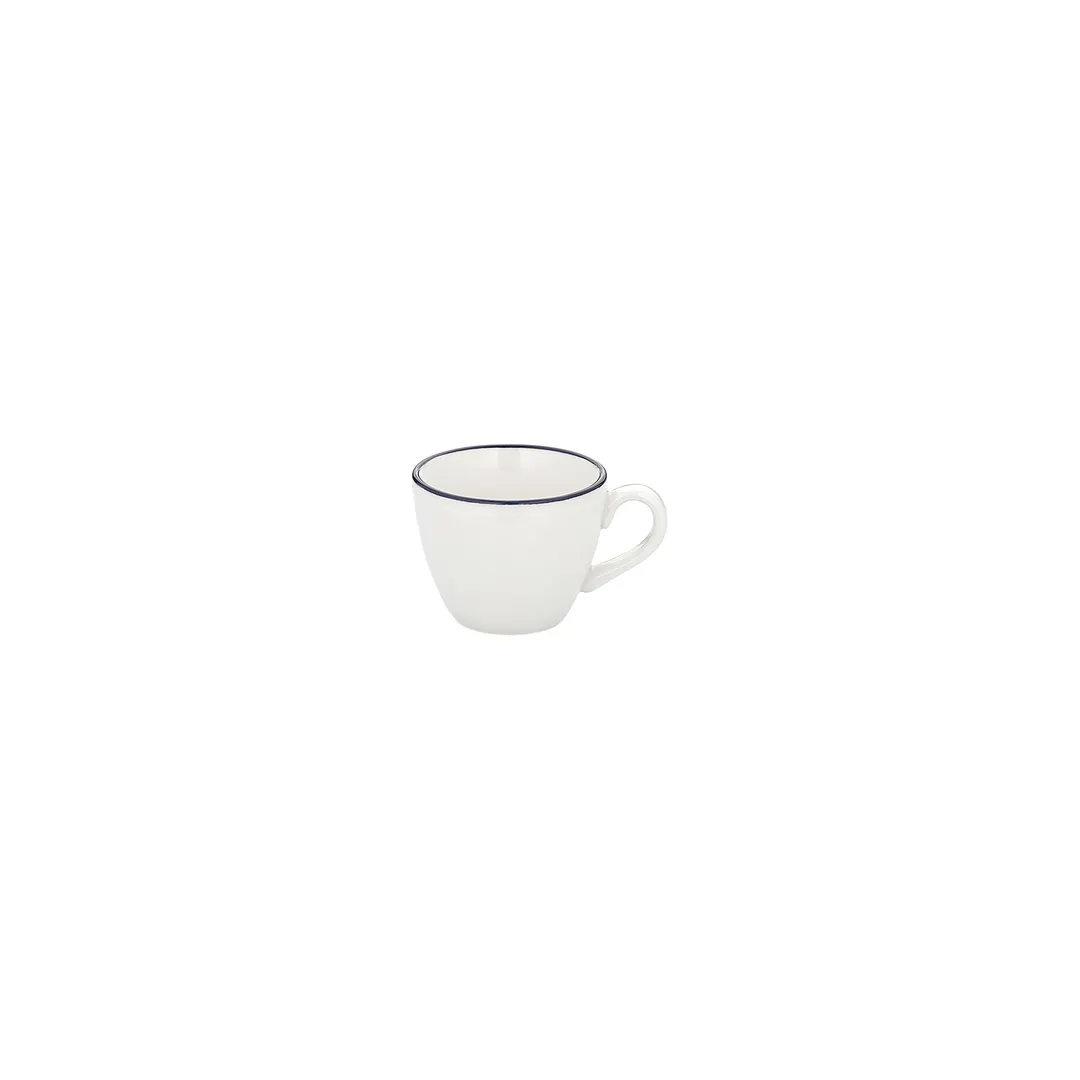 Turgla T-HAKBZT01KF-12 Edera Espresso Cup, 2.25" Dia, 3 Oz Round Blue Porcelain