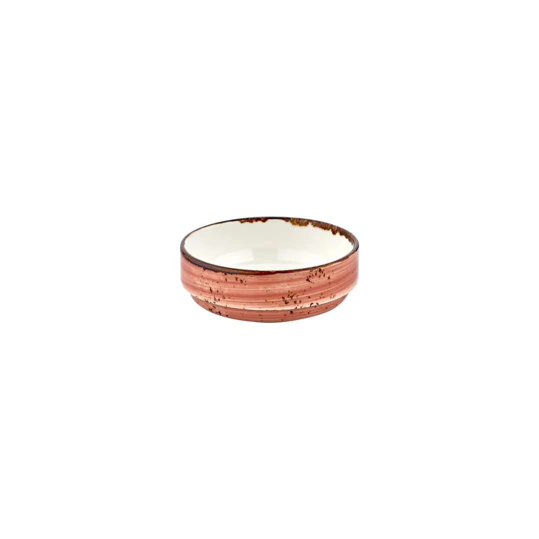 Turgla T-HALTGT10JO-12 - 4" Round Orange Porcelain Bowl, 6 oz Capacity, General Use Dinnerware
