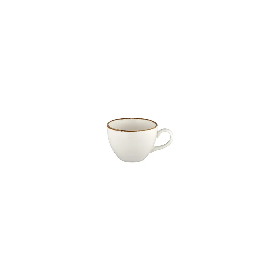 Turgla T-HAMGLZT01KF-12 Antico Espresso Cup, 2.25" Diameter, 3 oz Capacity, Round Brown Porcelain