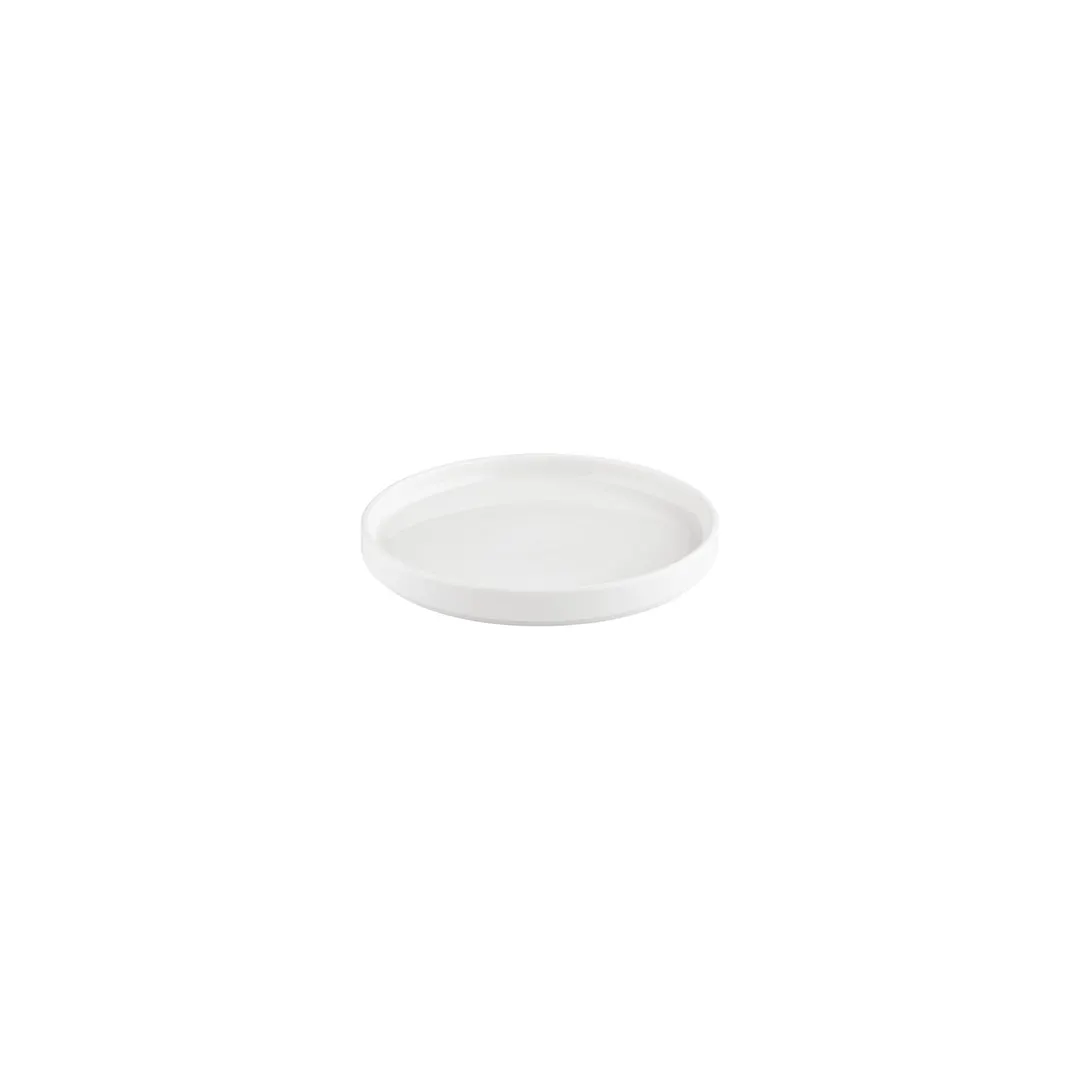 Turgla T-HL16RD-6 Helix Round China Plate, 6.25" Warm White Porcelain Elegant Dinnerware