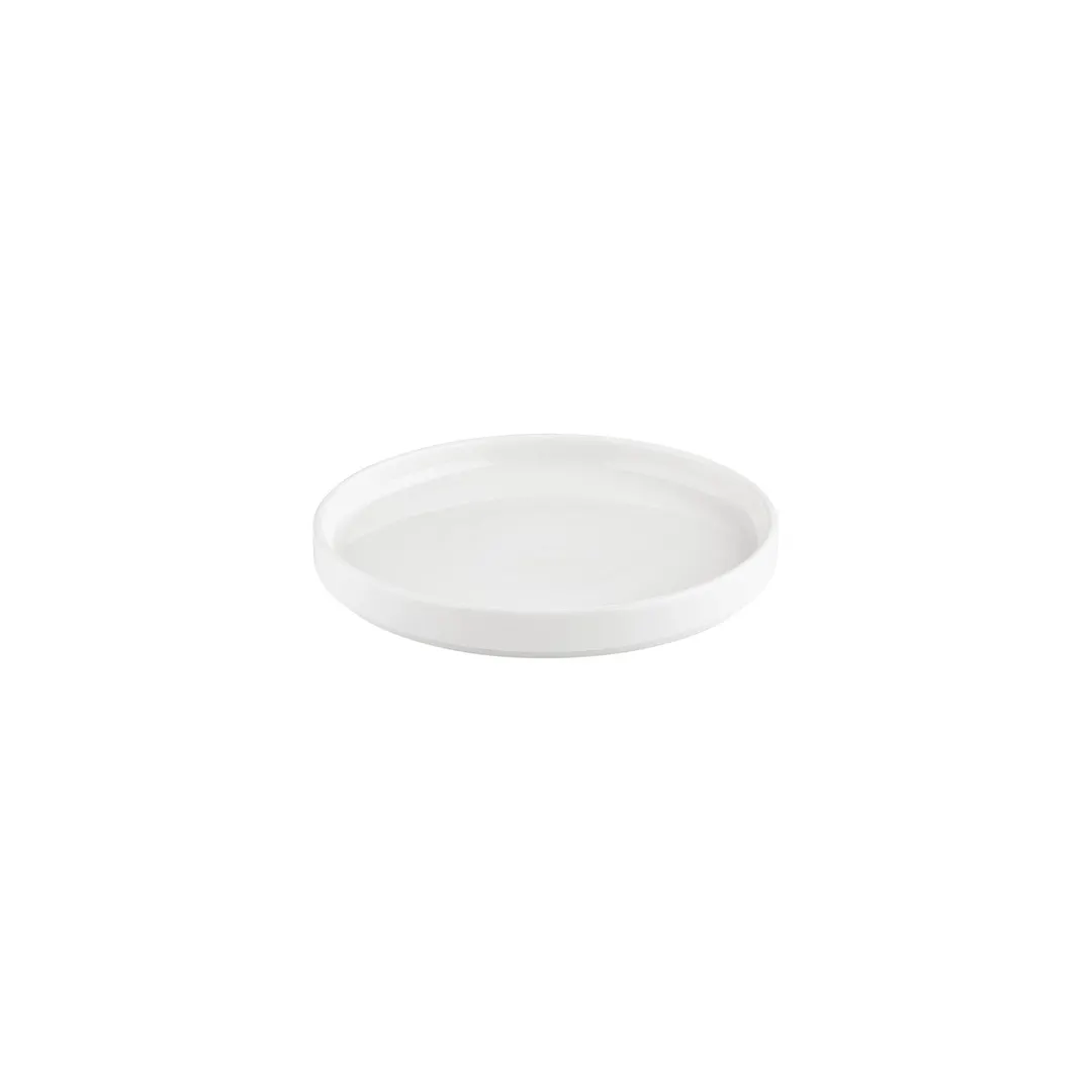 Turgla T-HL23RD-6 Helix Round 9" Porcelain Dinner Plate, Warm White, 9" Diameter