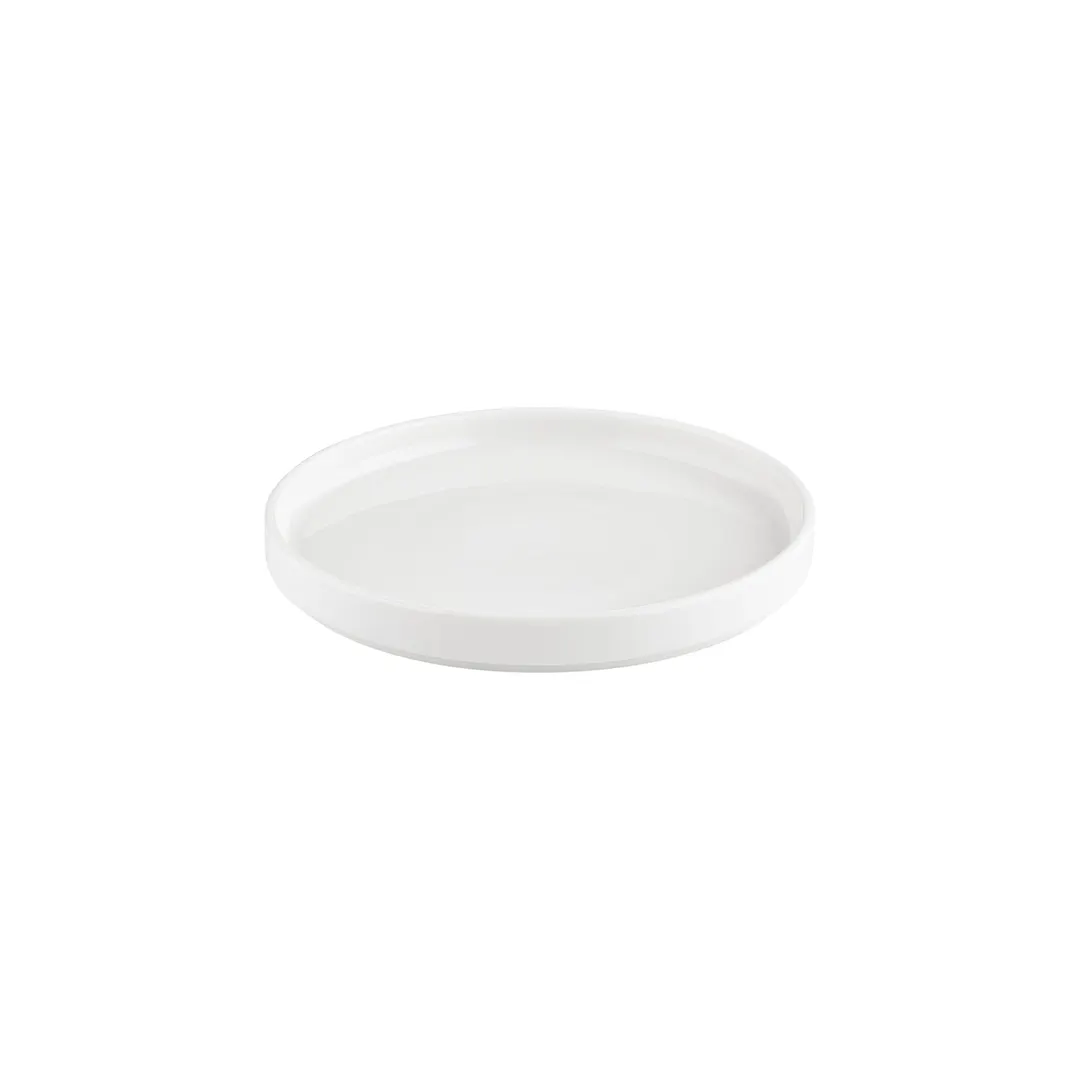 Turgla T-HL27RD-6 Helix Round China Plate, 10.75" Warm White Porcelain Dinnerware