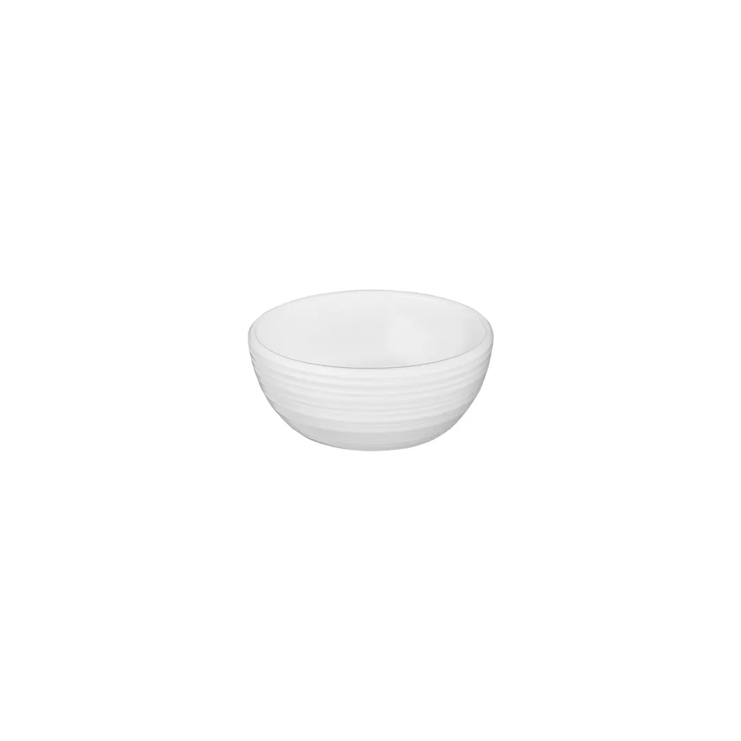 Turgla T-HL95KS-24 Round Porcelain Bowl, 3.75" (4") Diameter, 5 oz Capacity, Warm White